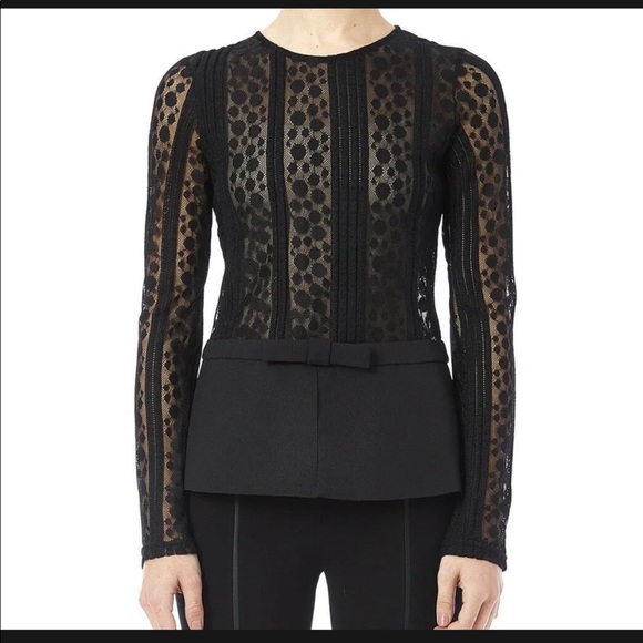 Gracia sheer lace peplum EUC - Picture 9 of 10